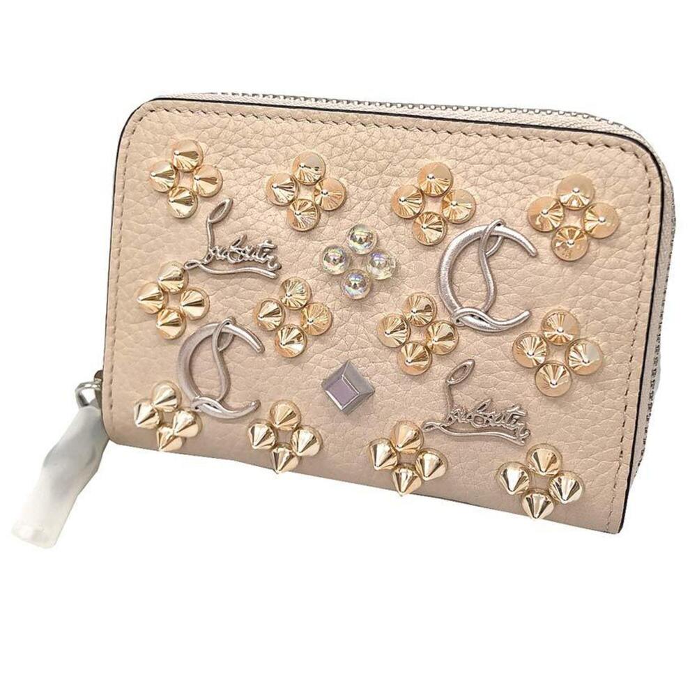 Christian Louboutin Panettone Coin Purse 3175223F609 (Beige) - Grained Calfskin